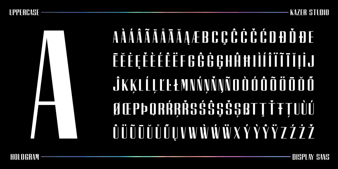 Example font Hologram #5